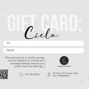 Massage Gift Card