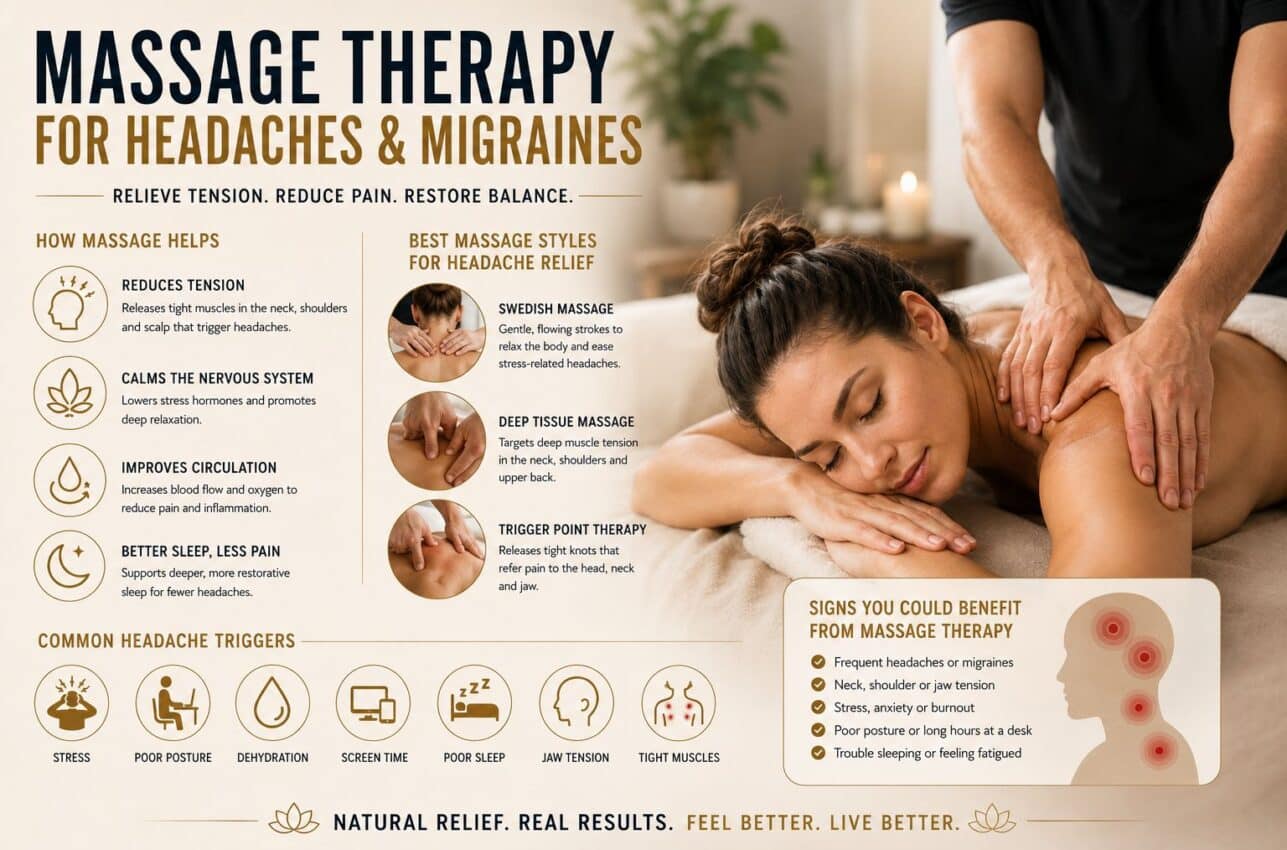 Massage for Migraine & Tension Headache Relief Cielo Spa & Wellness
